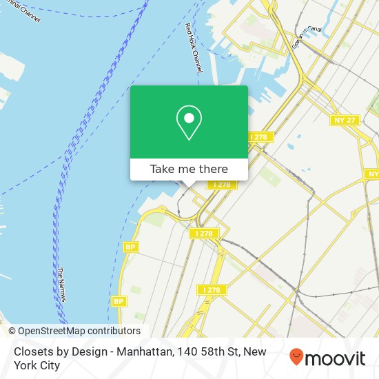 Closets by Design - Manhattan, 140 58th St map