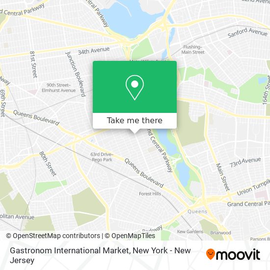 Gastronom International Market map