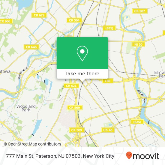 Mapa de 777 Main St, Paterson, NJ 07503