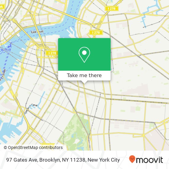 97 Gates Ave, Brooklyn, NY 11238 map