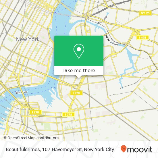 Mapa de Beautifulcrimes, 107 Havemeyer St
