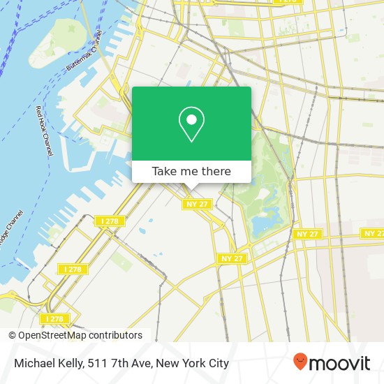 Michael Kelly, 511 7th Ave map