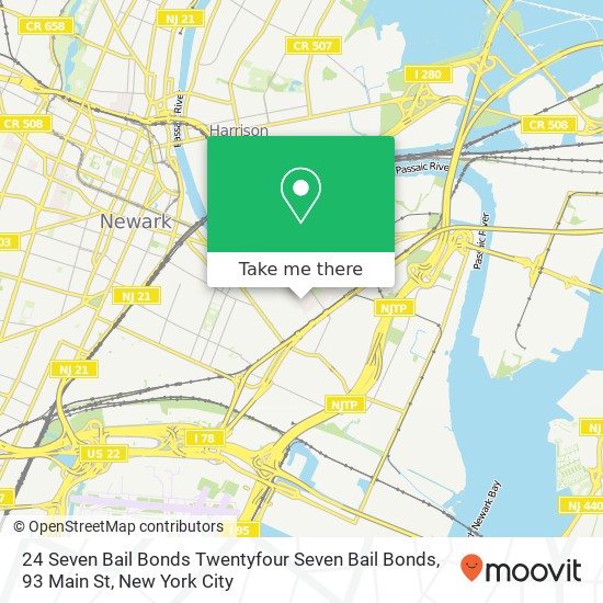 Mapa de 24 Seven Bail Bonds Twentyfour Seven Bail Bonds, 93 Main St
