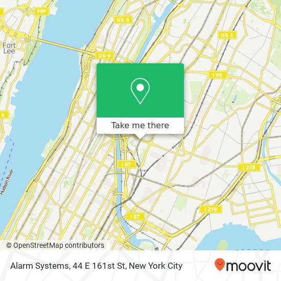 Alarm Systems, 44 E 161st St map
