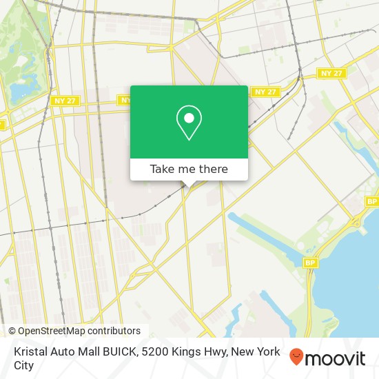 Mapa de Kristal Auto Mall BUICK, 5200 Kings Hwy