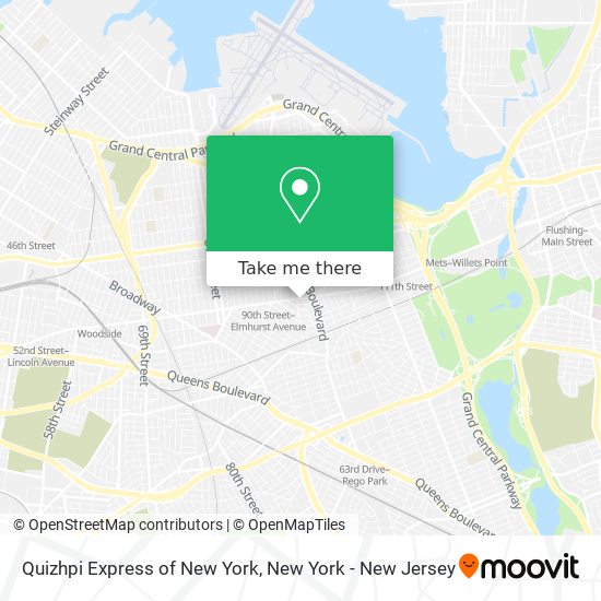 Mapa de Quizhpi Express of New York