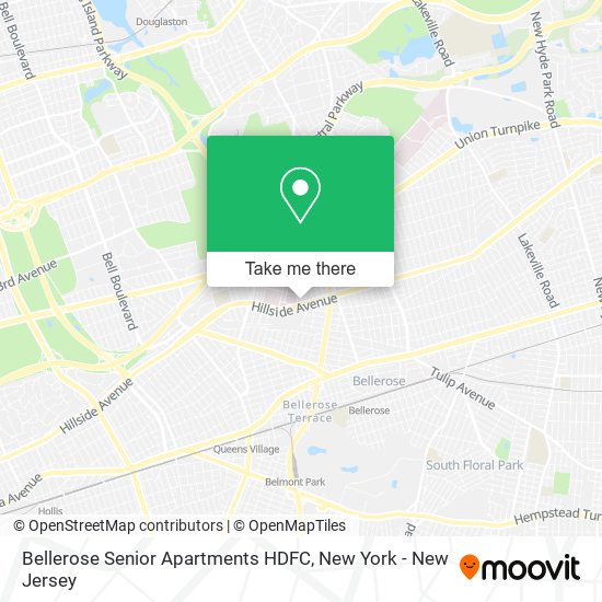 Mapa de Bellerose Senior Apartments HDFC