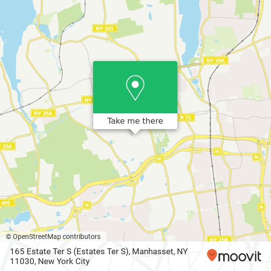 165 Estate Ter S (Estates Ter S), Manhasset, NY 11030 map