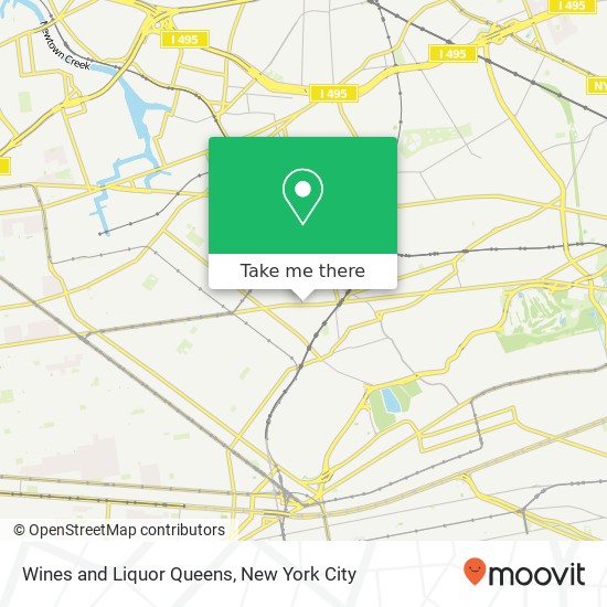 Mapa de Wines and Liquor Queens