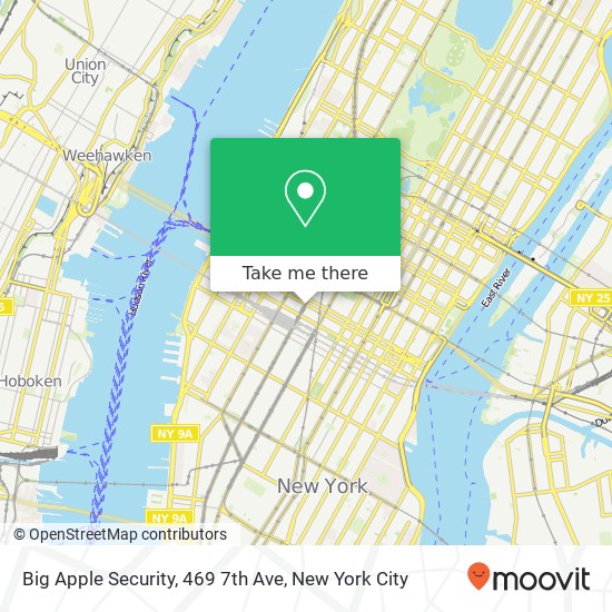 Big Apple Security, 469 7th Ave map