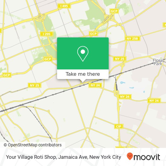 Mapa de Your Village Roti Shop, Jamaica Ave