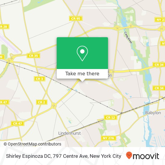 Mapa de Shirley Espinoza DC, 797 Centre Ave