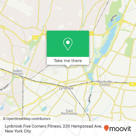 Lynbrook Five Corners Fitness, 230 Hempstead Ave map