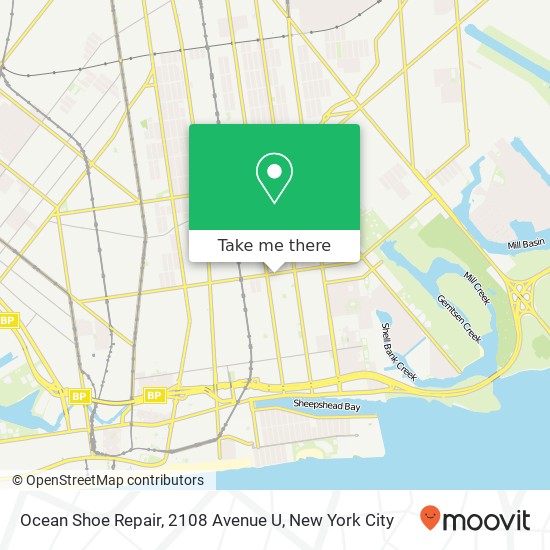 Ocean Shoe Repair, 2108 Avenue U map