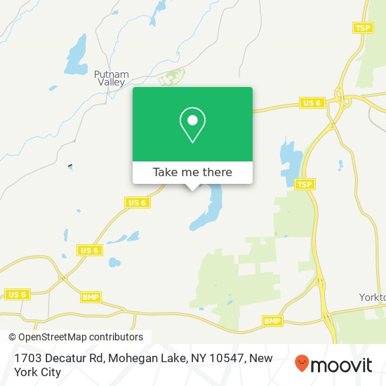 1703 Decatur Rd, Mohegan Lake, NY 10547 map