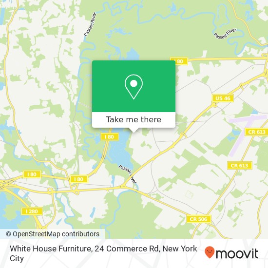Mapa de White House Furniture, 24 Commerce Rd