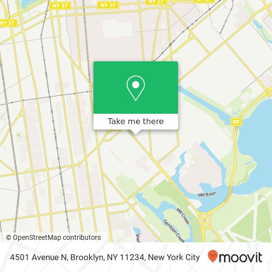 Mapa de 4501 Avenue N, Brooklyn, NY 11234