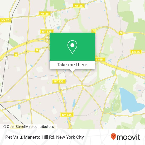 Pet Valu, Manetto Hill Rd map