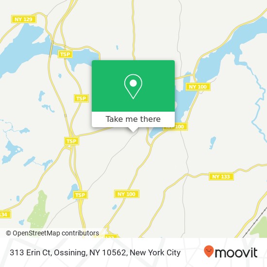 Mapa de 313 Erin Ct, Ossining, NY 10562