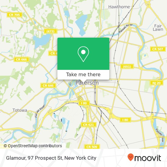 Mapa de Glamour, 97 Prospect St