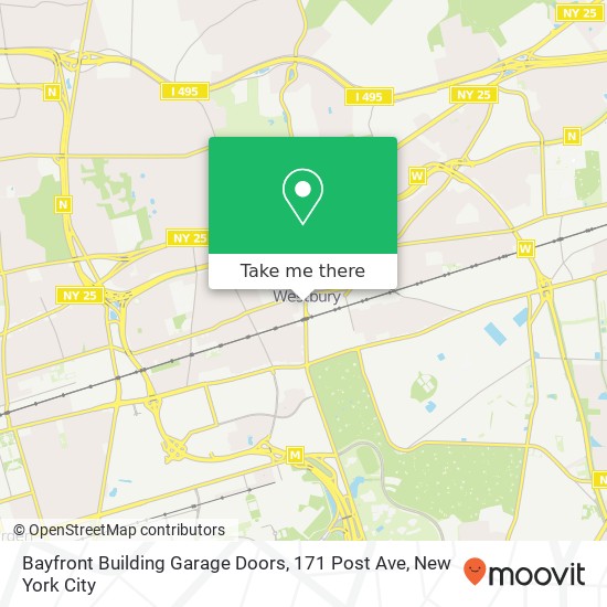 Bayfront Building Garage Doors, 171 Post Ave map