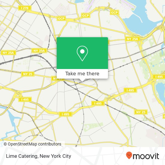 Lime Catering map