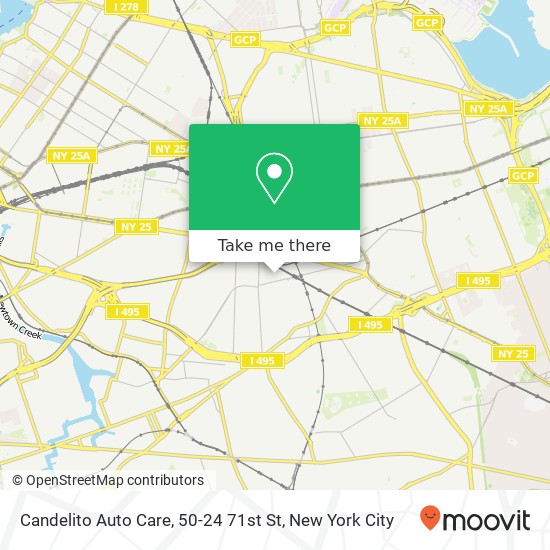 Mapa de Candelito Auto Care, 50-24 71st St