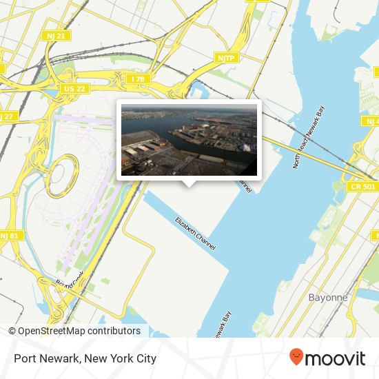Port Newark map