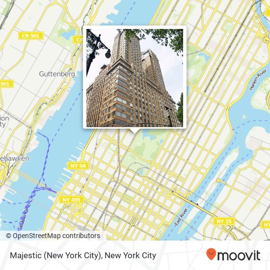Majestic (New York City) map
