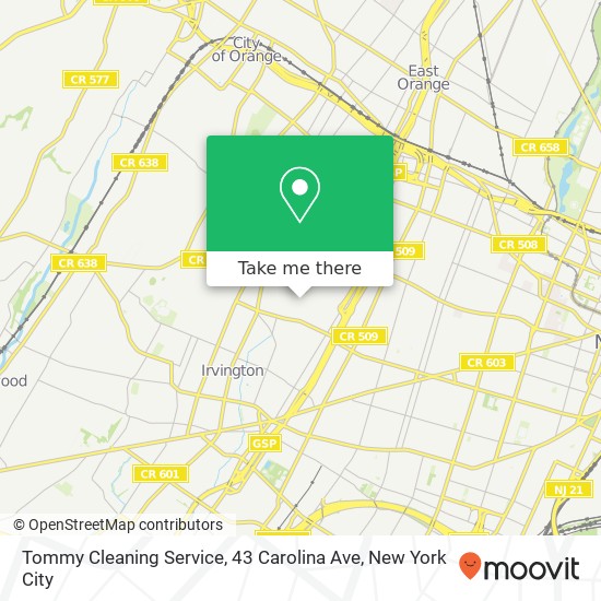 Tommy Cleaning Service, 43 Carolina Ave map