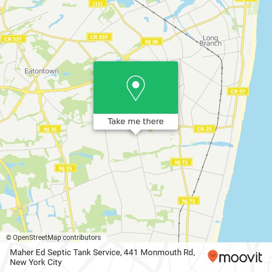 Maher Ed Septic Tank Service, 441 Monmouth Rd map