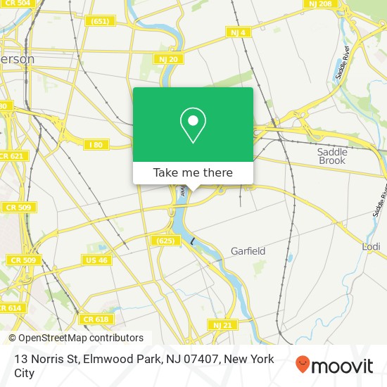 13 Norris St, Elmwood Park, NJ 07407 map
