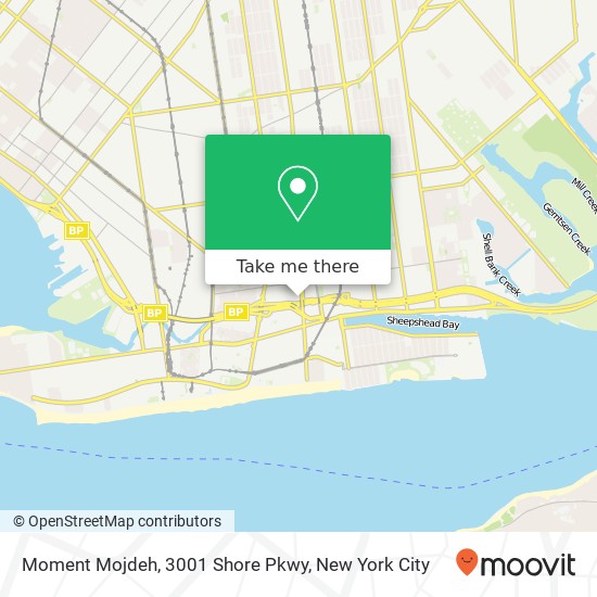 Mapa de Moment Mojdeh, 3001 Shore Pkwy