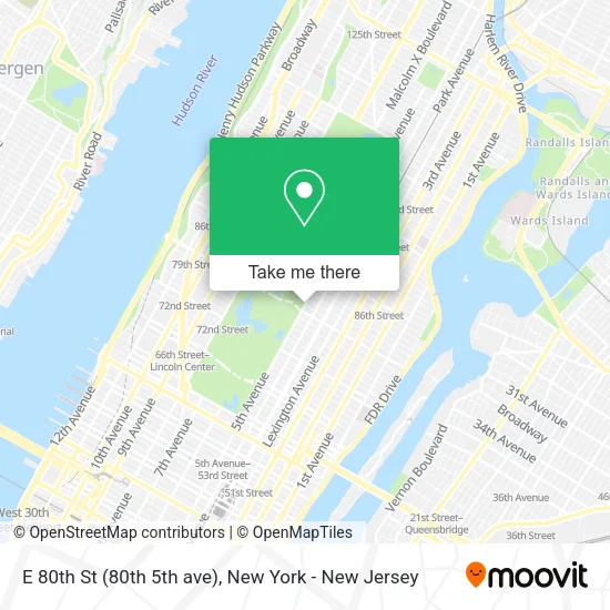 E 80th St (80th 5th ave) map