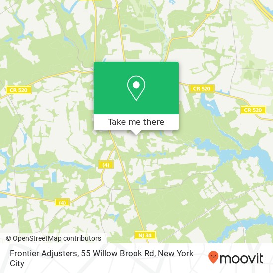 Mapa de Frontier Adjusters, 55 Willow Brook Rd
