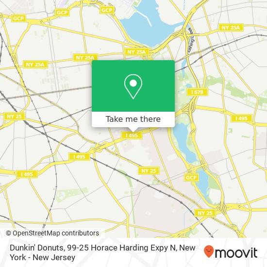 Mapa de Dunkin' Donuts, 99-25 Horace Harding Expy N