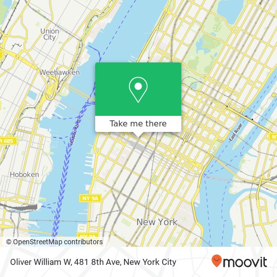 Mapa de Oliver William W, 481 8th Ave