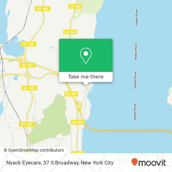 Mapa de Nyack Eyecare, 37 S Broadway
