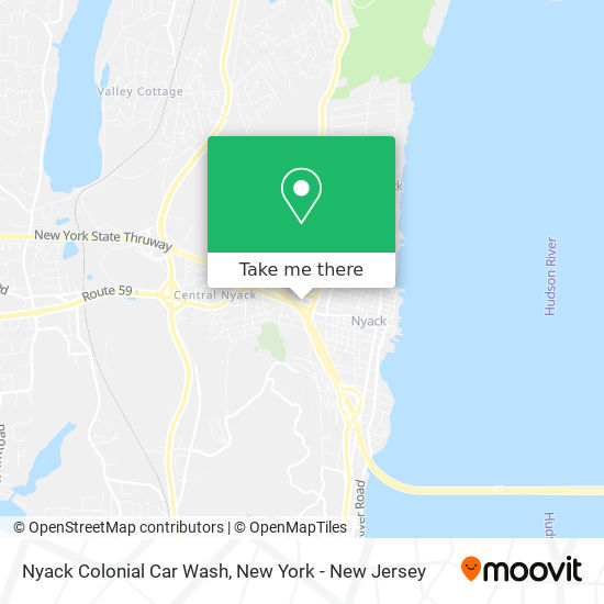 Nyack Colonial Car Wash map