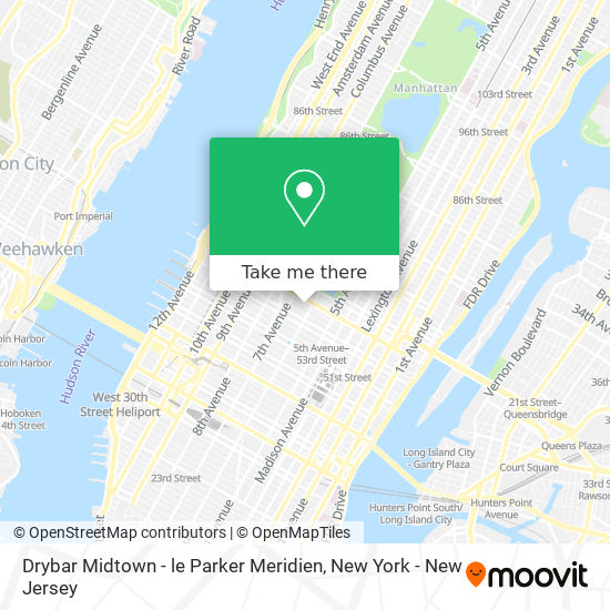 Drybar Midtown - le Parker Meridien map