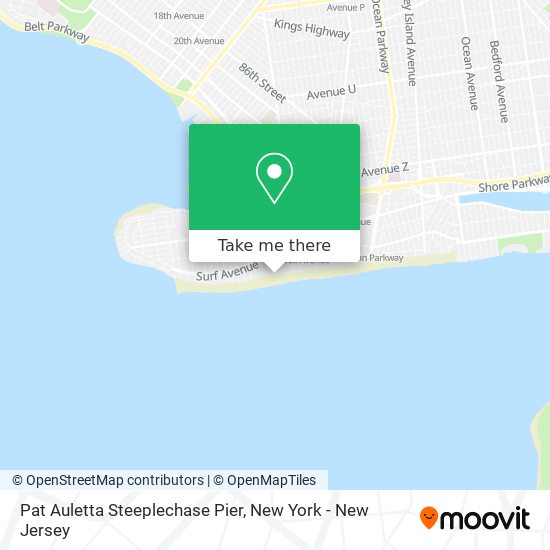 Pat Auletta Steeplechase Pier map