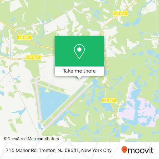 Mapa de 715 Manor Rd, Trenton, NJ 08641