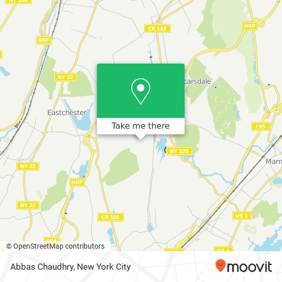 Mapa de Abbas Chaudhry, 381 Quaker Ridge Rd