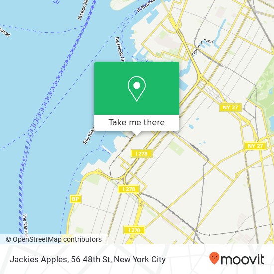 Jackies Apples, 56 48th St map