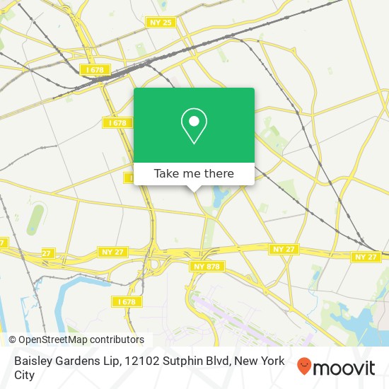 Mapa de Baisley Gardens Lip, 12102 Sutphin Blvd