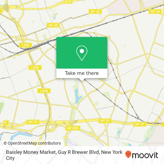 Mapa de Baisley Money Market, Guy R Brewer Blvd