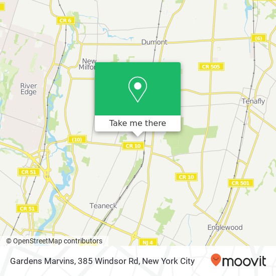Mapa de Gardens Marvins, 385 Windsor Rd