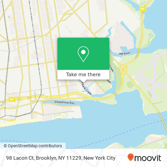 98 Lacon Ct, Brooklyn, NY 11229 map