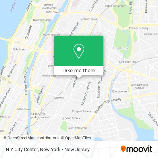 Mapa de N Y City Center