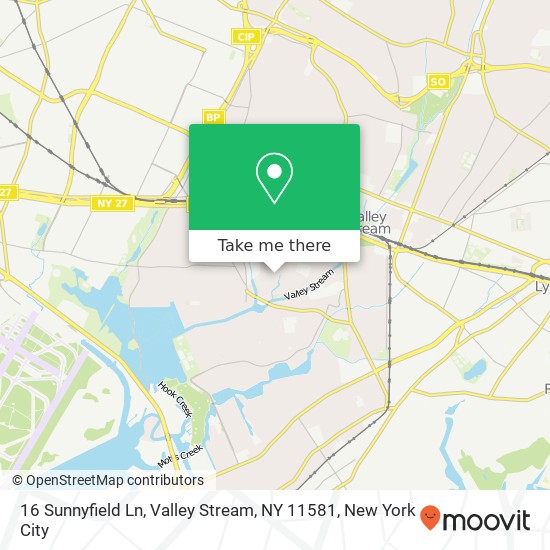 16 Sunnyfield Ln, Valley Stream, NY 11581 map